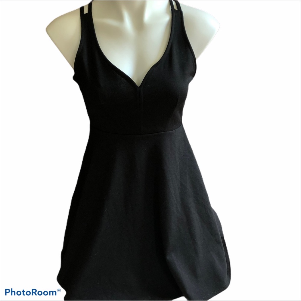 Strappy Black Mini Dress